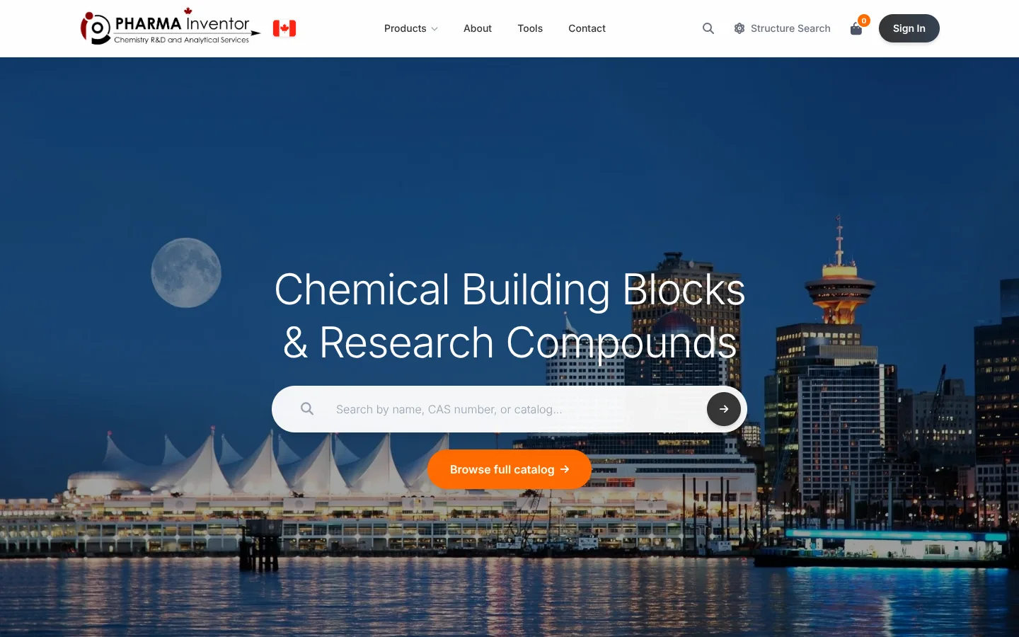 PharmaInventor Shop website on desktop